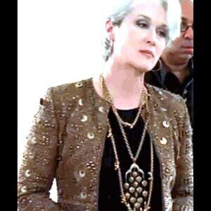 Vintage Signed 60’s Crown Trifari Waterfall Necklace seen in Devil Wears Prada!